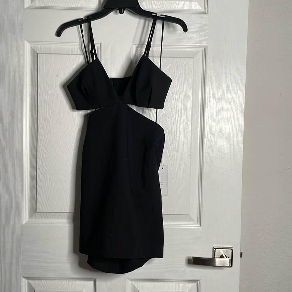 NWT Charcoal cut out mini dress